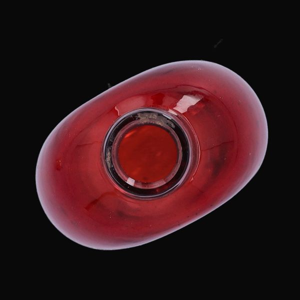 Victorian Gilt Silver Topped Ruby Glass Scent Bottle