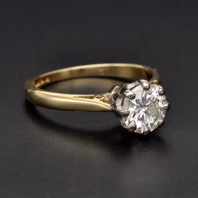 18ct Gold Diamond Solitaire Ring