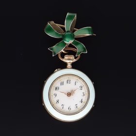 Early 20th Century Silver Swiss Fob Watch