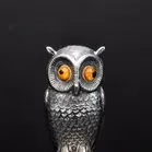 Edwardian Silver Owl Desk Seal
