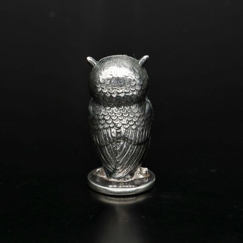 Edwardian Silver Owl Desk Seal image-3