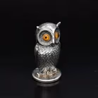 Edwardian Silver Owl Desk Seal