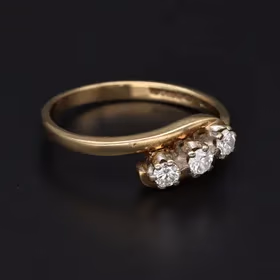 Vintage 9ct Gold 0.30ct Gold Diamond Ring