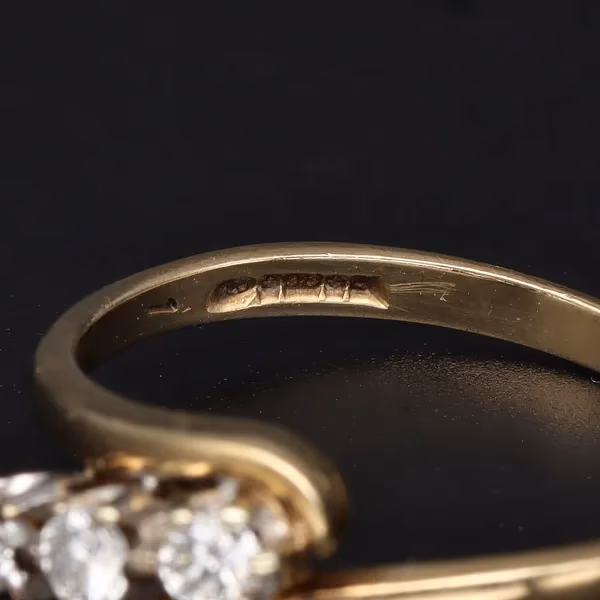 9ct Gold 0.30ct Gold Triple Diamond Ring