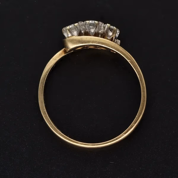 9ct Gold 0.30ct Gold Triple Diamond Ring