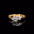 360° view of The Vintage Three Brilliant Cut Diamond Sensational Ring