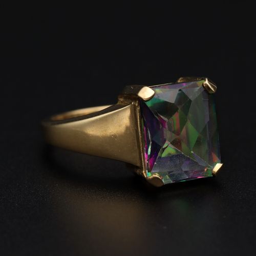 Gold 4.3ct Topaz Ring image-1