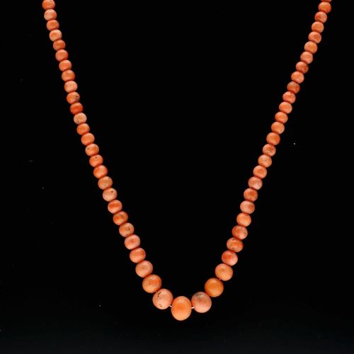Extra Long Coral Necklace. 120cms image-3
