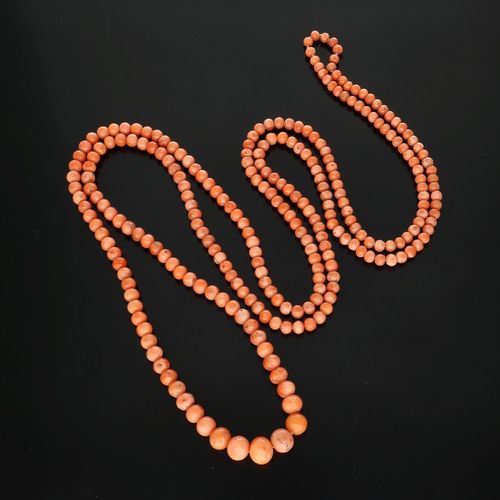 Extra Long Coral Necklace. 120cms image-2