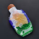 Antique Overlay Glass Snuff Bottle