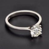 Platinum 1.11ct Round Cut Solitaire Ring