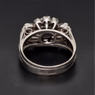 Platinum Sapphire and Diamond Ring