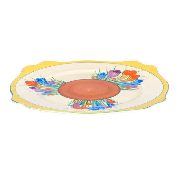 Clarice Cliff Crocus Leda Serving Plate