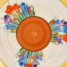 Clarice Cliff Crocus Leda Serving Plate