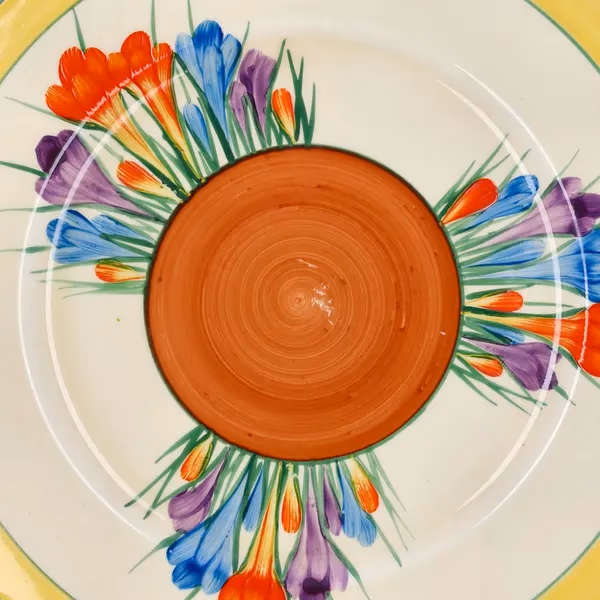 Clarice Cliff Crocus Leda Serving Plate