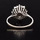 18ct White Gold Diamond Cluster Ring