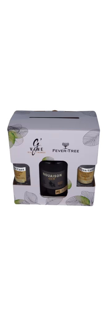 SHARE THE SPIRIT GIFTBOX 45% Nouaison gin, Fever Tree Indian Tonic Maison Villevert gavekasse