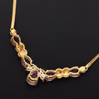 9ct Gold Amethyst Necklace