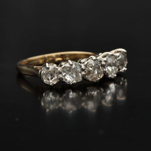 Edwardian Five Stone Diamond Ring image-1