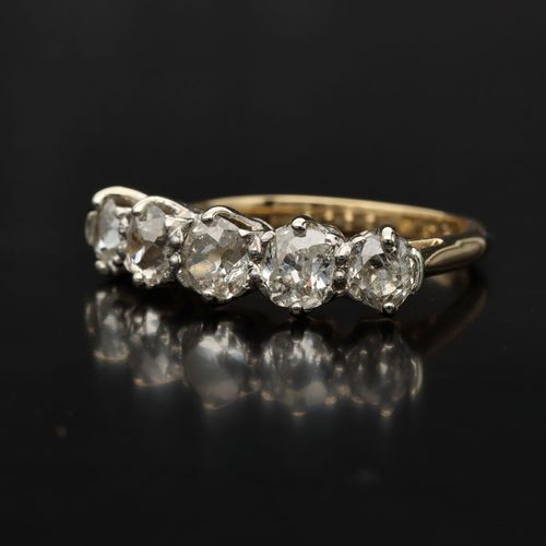 Edwardian Five Stone Diamond Ring image-3