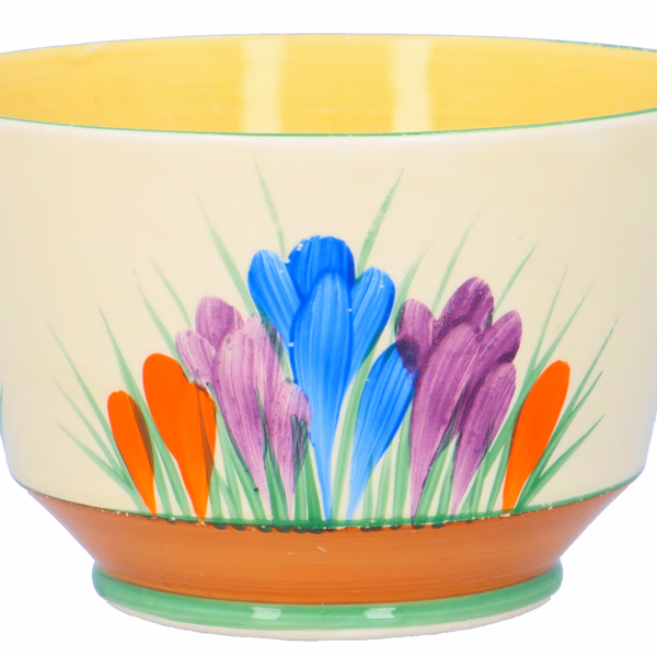 Clarice Cliff Athens Shape Autumn Crocus Sugar Bowl