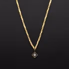 9ct Yellow Gold Diamond Necklace