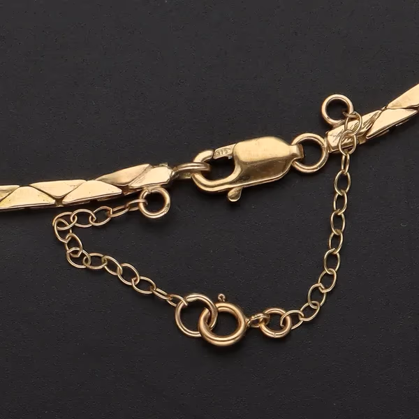 9ct Yellow Gold Diamond Necklace
