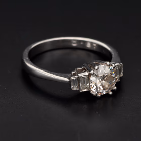 18ct Gold Old Cut Diamond Ring