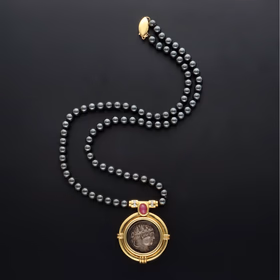18ct Yellow Gold Nero Medallion Jewellery Suite