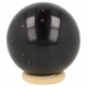 Zwarte toermalijn bol 73mm - 360° presentation