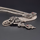 Austro-Hungarian Garnet & Silver Necklace