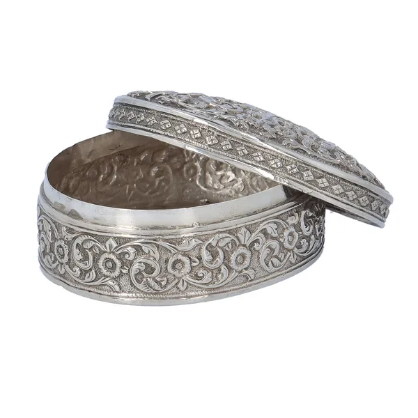 Silver Anglo Indian Raj Table Snuffbox