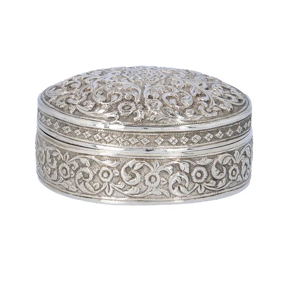 Silver Anglo Indian Raj Table Snuffbox