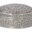 Silver Anglo Indian Raj Table Snuffbox