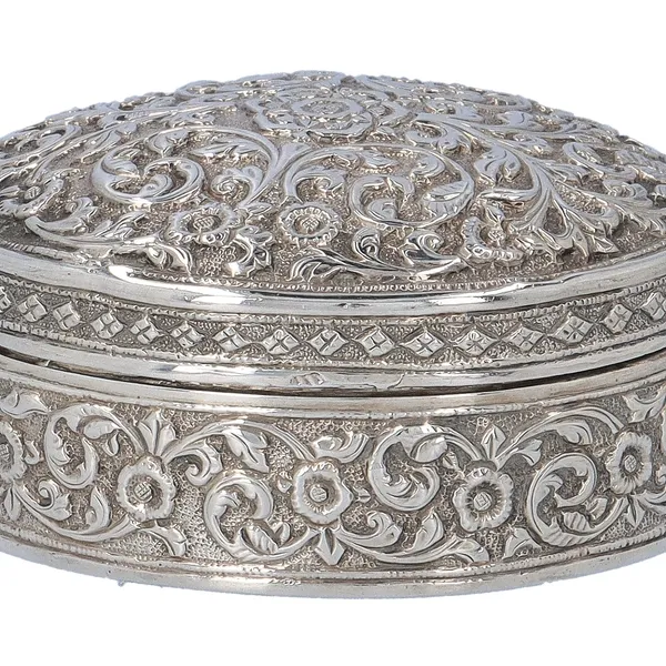 Silver Anglo Indian Raj Table Snuffbox