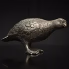 Silver Model of a Red Grouse