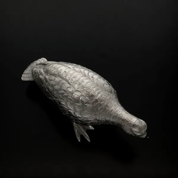 Silver Model of a Red Grouse