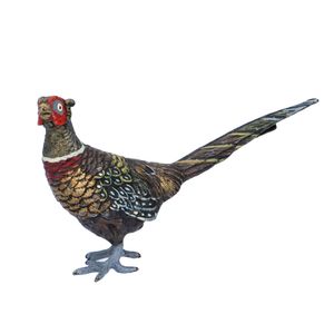 Early 20th Century Franz Bergman Bronze Pheasant