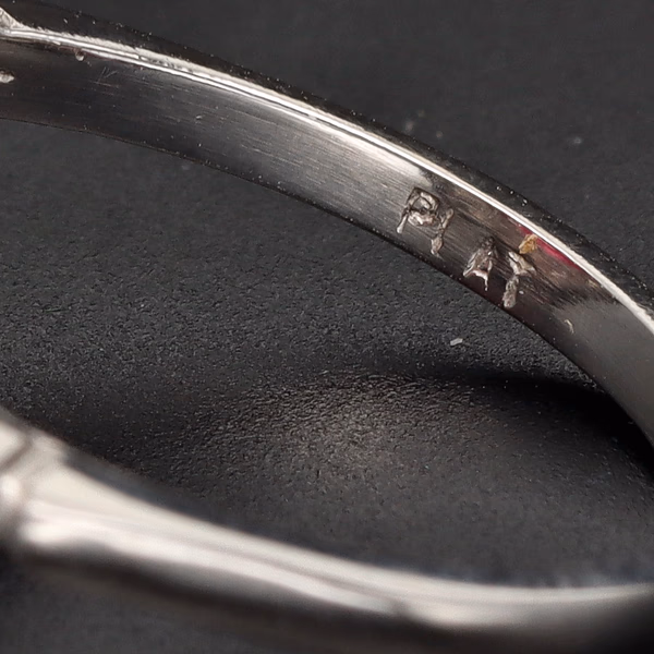 Platinum Ruby & Diamond Cluster Ring