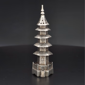 Chinese Silver Pagoda Pepperette