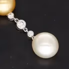 South Sea Pearl & Diamond Earrings