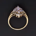 Gold Tanzanite Diamond Ring