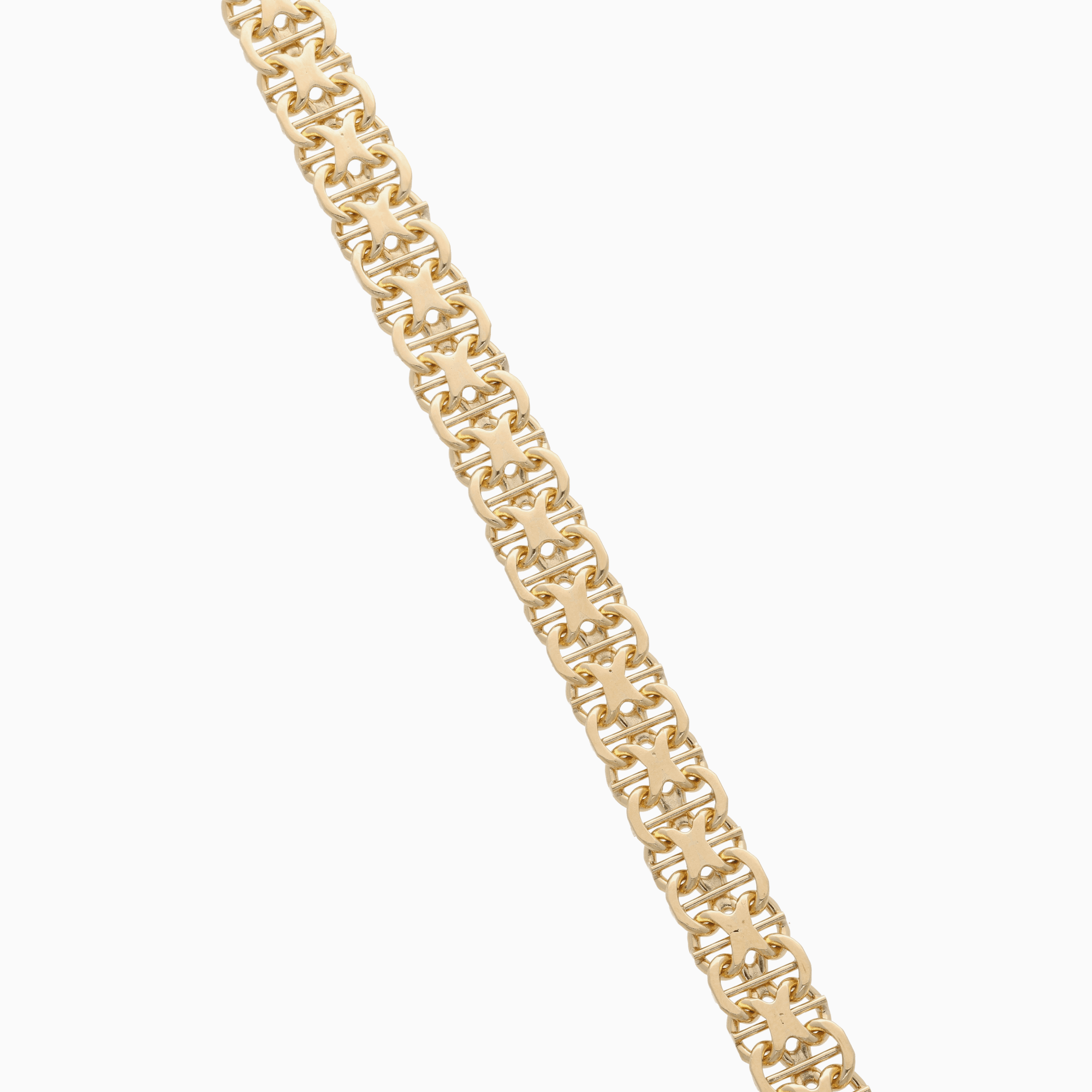 Armband x-länk med stav 18,15g 18K guld