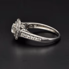 18ct White Gold Double Halo Diamond Ring