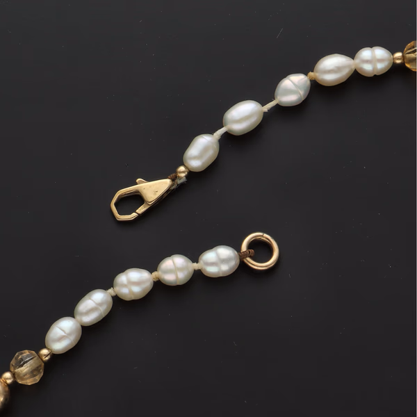 Freshwater Pearls and Citrine Necklace