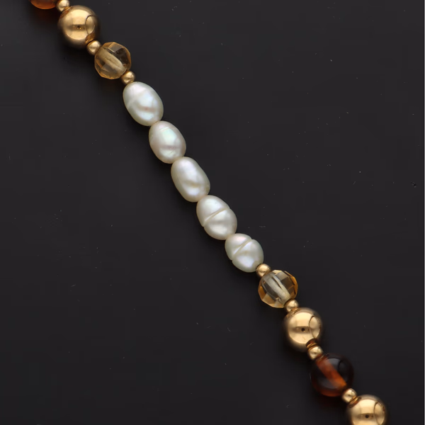 Freshwater Pearls and Citrine Necklace