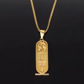 18ct Gold Egyptian Pendant Necklace