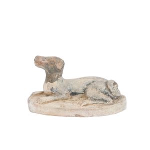 Tang Dynasty Pottery Dog Figure