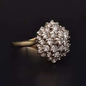 18ct Gold Diamond Cluster Ring