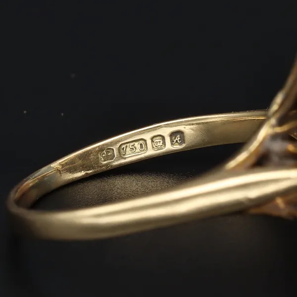 18ct Gold Diamond Cluster Ring
